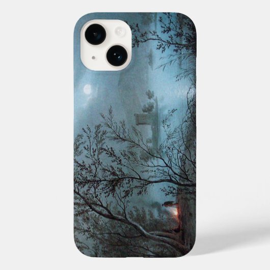 COQUES Case-Mate iPhone PAYSAGE ROMANTIQUE NOCTURNE EN BLEU (Verso)