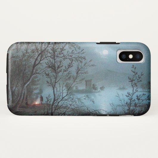 COQUES Case-Mate iPhone PAYSAGE ROMANTIQUE NOCTURNE EN BLEU (Dos (Horizontal))