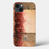 Coques Case-Mate iPhone Paysage rouge Abstrait (Verso)