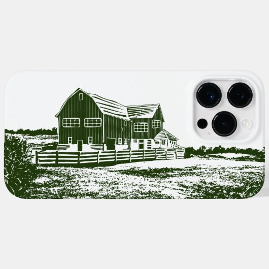 Coques Case-Mate iPhone Paysage rural maison de ferme de style coupe (Verso (horizontal))
