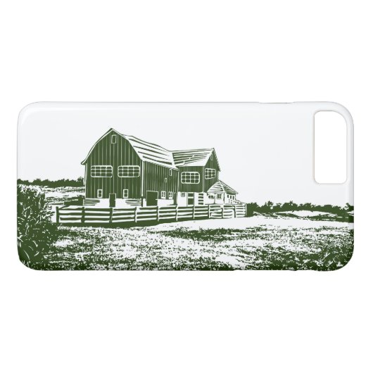 Coques Case-Mate iPhone Paysage rural maison de ferme de style coupe (Dos (Horizontal))