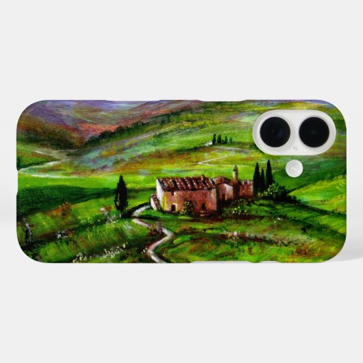 COQUES Case-Mate iPhone PAYSAGE TOSCANE AUX COLLINES VERTES (Verso (horizontal))