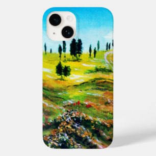 COQUES POUR iPhone PAYSAGE TOSCANE AVEC POPIES