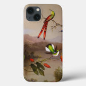 Coques Case-Mate iPhone Paysage tropical avec dix colibris (Verso)