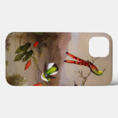Coques Case-Mate iPhone Paysage tropical avec dix colibris (Verso (horizontal))