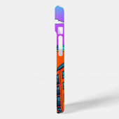 Coques Case-Mate iPhone Paysage Urbain de Coucher de Soleil Vibrant Pop Ar (Verso / Gauche)