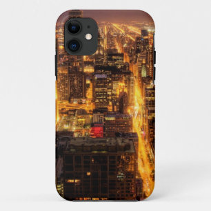 Etui iPhone Case-Mate Paysage urbain de nuit de Chicago