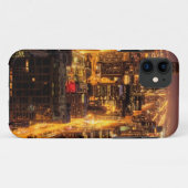 Coques Case-Mate iPhone Paysage urbain de nuit de Chicago (Dos (Horizontal))