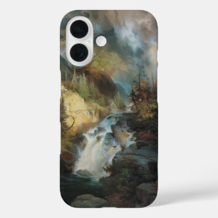 Coques iPhone 16 Paysage vintage Cascade dans les Montagnes de Mora