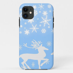 Coque iPhone 11 Paysages naturels Saisons Hiver Feu de neige Cerf
