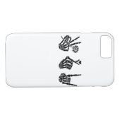 Coques Case-Mate iPhone Peace And Roll Skeleton Mains Classique (Dos (Horizontal))