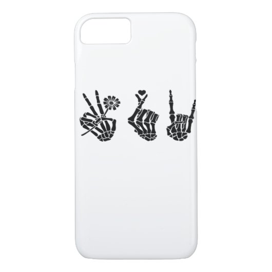 Coques Case-Mate iPhone Peace And Roll Skeleton Mains Classique (Dos)