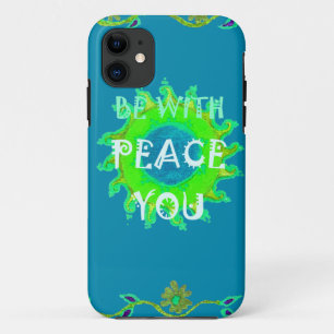 Case-Mate iPhone Case Peace Be With You : Inspirant Vert et Jaune