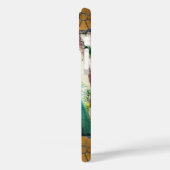 Coques Case-Mate iPhone Peace Bouddha Turquoise Photo Avec Mosaïque Or (Verso / Gauche)