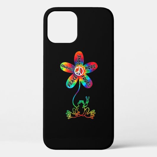Coques Case-Mate iPhone Peace Courage Aimer Hope Frogs Hippie (Verso)