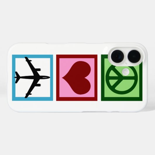 Coques Case-Mate iPhone Peace Love (Verso (horizontal))
