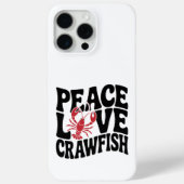 Coques Case-Mate iPhone Peace Love and Crawfish Cajun (Verso)