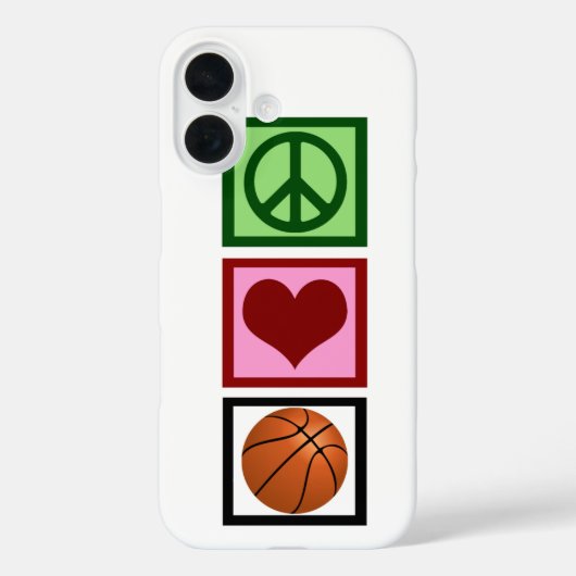 Coques Case-Mate iPhone Peace Love Basket (Verso)