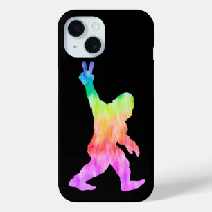 Coque Pour iPhone 15 Peace Love Bigfoot