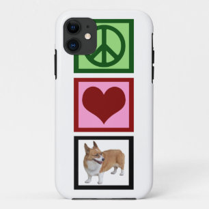 Etui iPhone Case-Mate Peace Love Corgis
