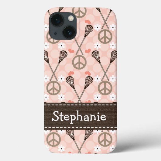 Coques Case-Mate iPhone Peace Love Lacrossse (Verso)