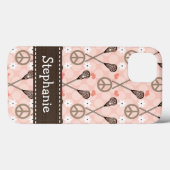 Coques Case-Mate iPhone Peace Love Lacrossse (Verso (horizontal))