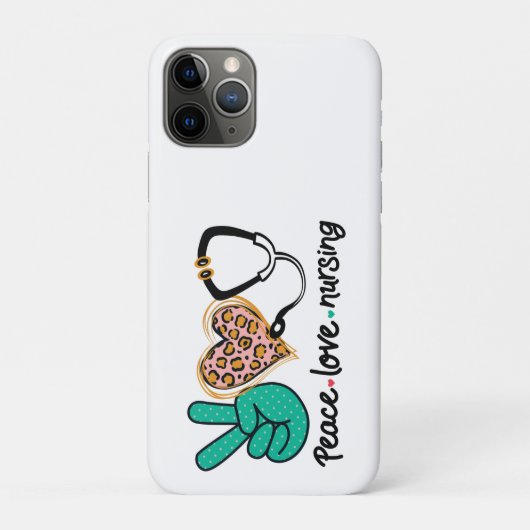 Coques Case-Mate iPhone Peace Love Nuring (Dos)