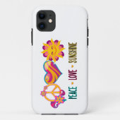 Coques Case-Mate iPhone Peace Love Sunshine (Dos)