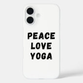 Coques Case-Mate iPhone Peace Love Yoga (Verso)