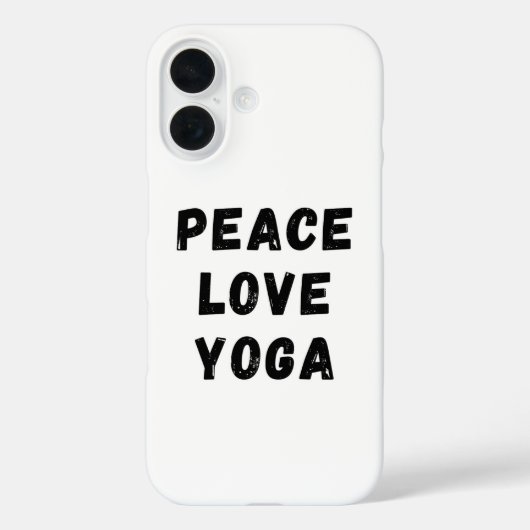 Coques Case-Mate iPhone Peace Love Yoga (Verso)