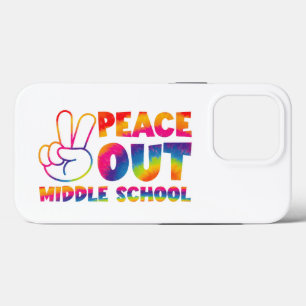 Case-Mate iPhone Case Peace Out Middle School Tie Dye Dernier Day Of Sch