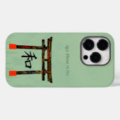 Coques Case-Mate iPhone Peace Torii (en noir) (Verso (horizontal))