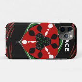 Coques Case-Mate iPhone "Peace : with Shield Emblem" (Dos (Horizontal))