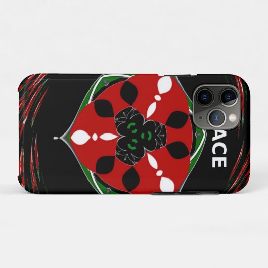 Coques Case-Mate iPhone "Peace : with Shield Emblem" (Dos (Horizontal))