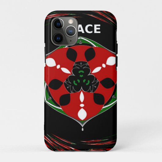 Coques Case-Mate iPhone "Peace : with Shield Emblem" (Dos)