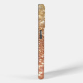 Coques Case-Mate iPhone Peach Bokeh Silver Parties scintillant Heart (Verso / Droite)