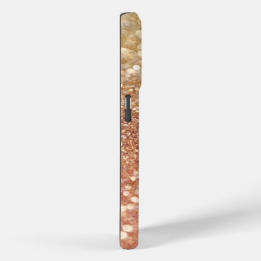 Coques Case-Mate iPhone Peach Bokeh Silver Parties scintillant Heart (Verso / Droite)
