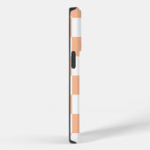 Coques Case-Mate iPhone Peach Fuzz À damiers En vichy Motif (Verso / Droite)