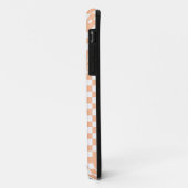 Coques Case-Mate iPhone Peach Fuzz Cherry En vichy Motif (Dos/Gauche)