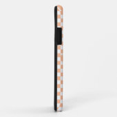 Coques Case-Mate iPhone Peach Fuzz Cherry En vichy Motif (Dos/Droite)