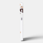 Coques Case-Mate iPhone Peach Green Tossed Flowers Feuilles (Verso / Gauche)