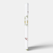 Coques Case-Mate iPhone Peach Green Tossed Flowers Feuilles (Verso / Droite)