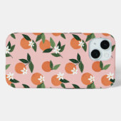 Coques Case-Mate iPhone Peach Orange Juice Motif (Verso (horizontal))