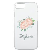 Peach Peony Jolie aquarelle