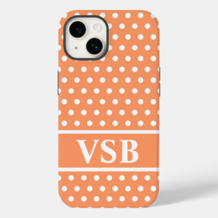 Coque Pour iPhone 14 Peach Pois