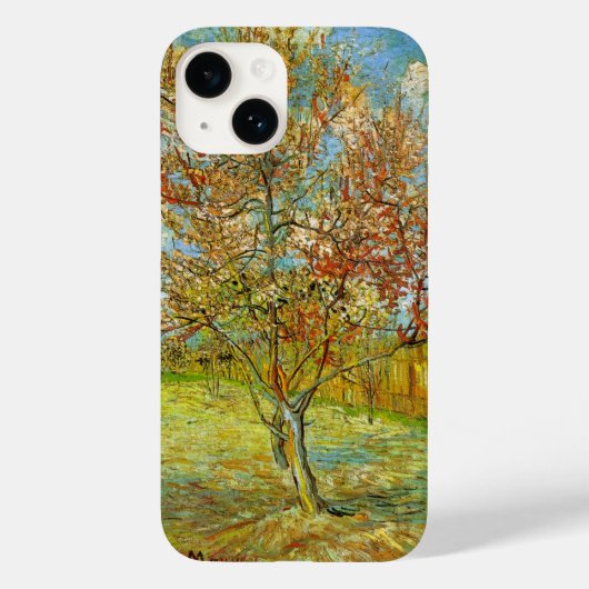 Coques Case-Mate iPhone Peach Tree rose en fleurs par Vincent van Gogh (Verso)