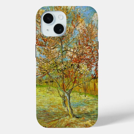 Coques Case-Mate iPhone Peach Tree rose en fleurs par Vincent van Gogh (Verso)