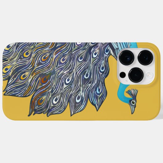 Coques Case-Mate iPhone Peacock Art Déco (Verso (horizontal))