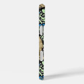 Coques Case-Mate iPhone Peacock Art Nouveau Impression, Turquoise & Neutra (Verso / Droite)