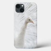 Coques Case-Mate iPhone Peacock blanc belles plumes (Verso)